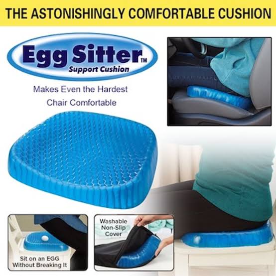 Non Slip Egg Sitter Gel Seat Cushion Soft Sitting Support Pad Cushion For Car And Office Chair Seat.